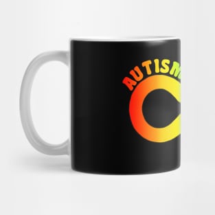 Autism Acceptance With Rainbow Infinity Symbol Mug